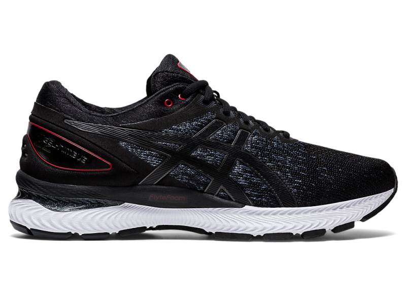 Sapatilhas Running Asics GEL-NIMBUS 22 Knit Homem Pretas, 9379A792.824